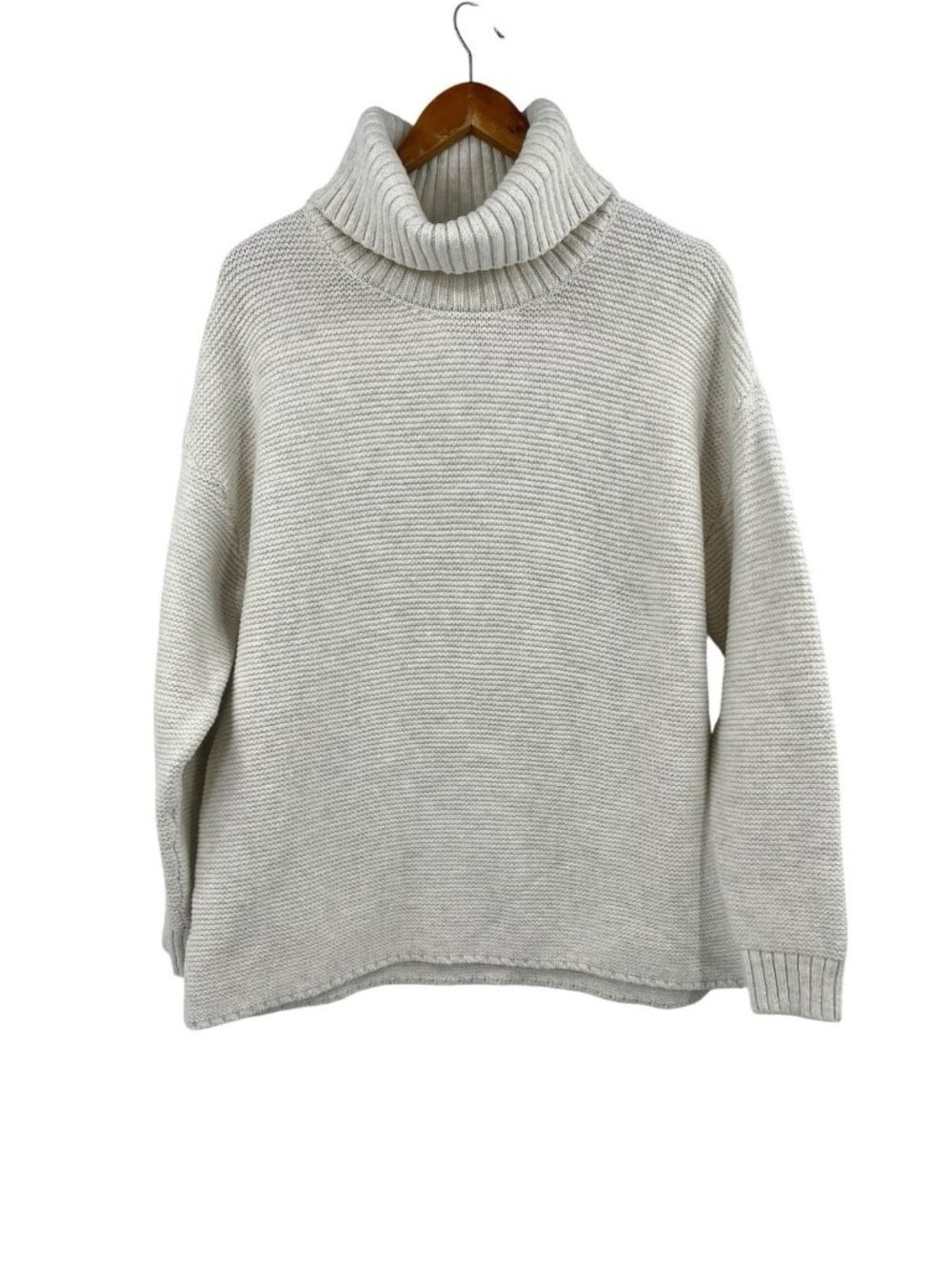LOFT Women's White Turtleneck Pullover Sweater XL NWT